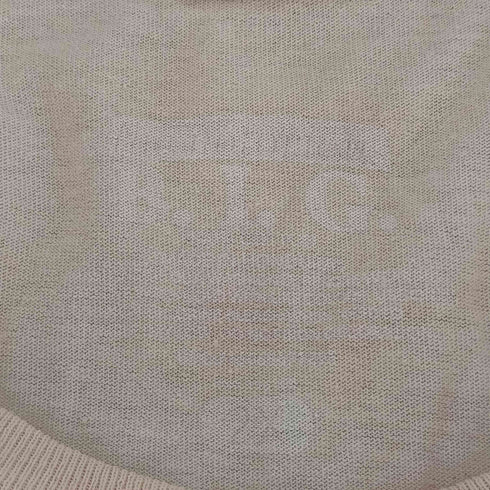 ブリーチ加工 アーティストプリントクルーネックTシャツ メンズ 2XL