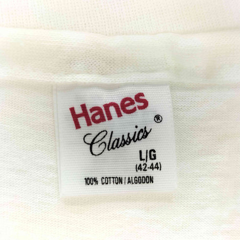 ヘインズ Hanes MADE IN USA シングルステッチ無地Tシャツ メンズ import:L