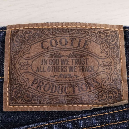 クーディプロダクション cootie productions セルビッチ ボタンフライ デニムパンツ メンズ 32