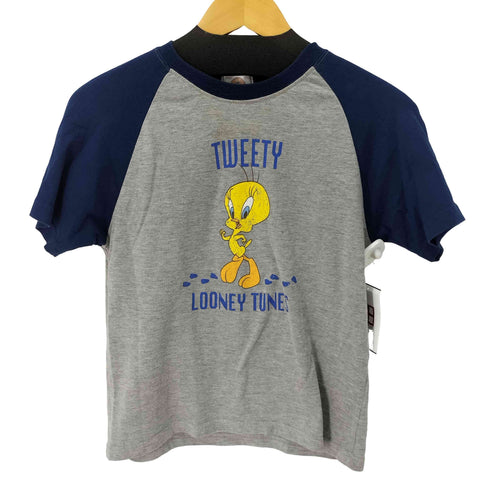 S/S キャラクタープリントラグランクルーネックTシャツ レディース import:M