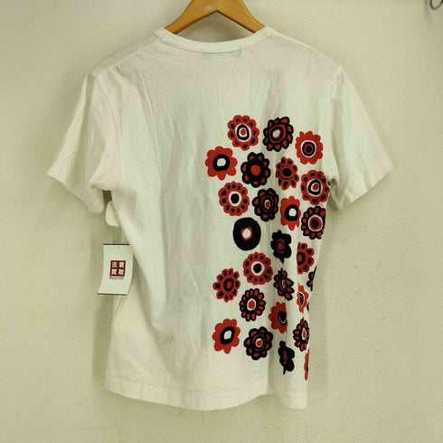 ブラックコムデギャルソン BLACK COMME des GARCONS AD2015 両面花プリント クルーネックカットソー メンズ JPN:M