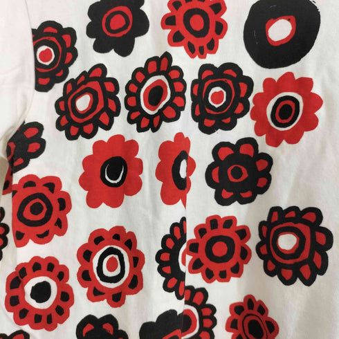 ブラックコムデギャルソン BLACK COMME des GARCONS AD2015 両面花プリント クルーネックカットソー メンズ JPN:M