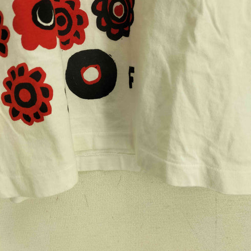 ブラックコムデギャルソン BLACK COMME des GARCONS AD2015 両面花プリント クルーネックカットソー メンズ JPN:M