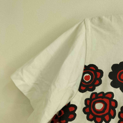 ブラックコムデギャルソン BLACK COMME des GARCONS AD2015 両面花プリント クルーネックカットソー メンズ JPN:M