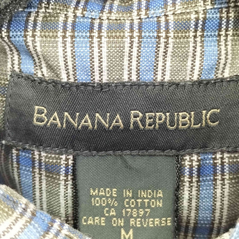 バナナリパブリック BANANA REPUBLIC 00S L/S BD チェックシャツ メンズ JPN:M