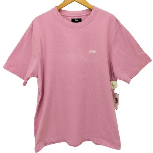 ステューシー Stussy 22SS Stock Logo SS Crew ストックロゴ 刺繍 Tシャツ メンズ import:L