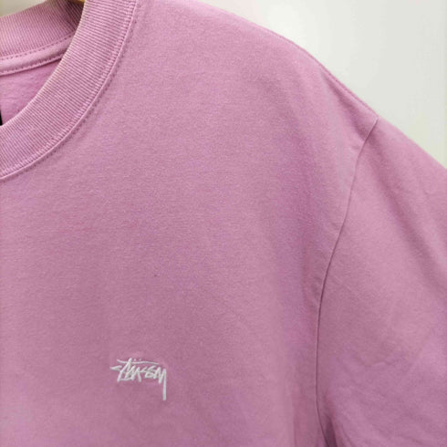 ステューシー Stussy 22SS Stock Logo SS Crew ストックロゴ 刺繍 Tシャツ メンズ import:L
