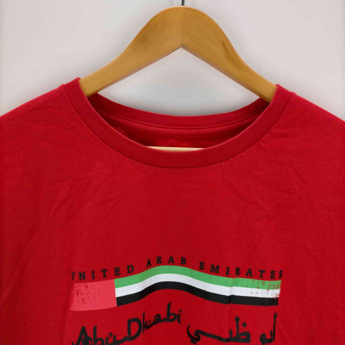 国旗プリントクルーネックTシャツ メンズ XXL