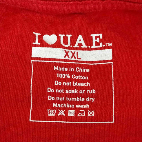 国旗プリントクルーネックTシャツ メンズ XXL