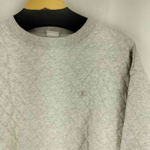 チャンピオン Champion キルティングクルーネックスウェット レディース JPN:M