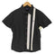 フレッドペリー FRED PERRY ロゴ 刺繍 アシンメトリー ライン デザイン S/S シャツ メンズ import:M