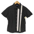 フレッドペリー FRED PERRY ロゴ 刺繍 アシンメトリー ライン デザイン S/S シャツ メンズ import:M
