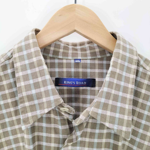 キングスロード KINGS ROAD チェック柄ボタンダウンシャツ メンズ JPN:XXL
