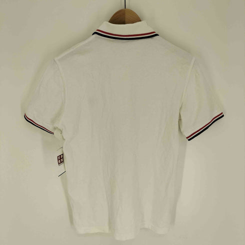 フレッドペリー FRED PERRY 英国製 ロゴ刺繍 リブライン S/S ポロシャツ メンズ 36