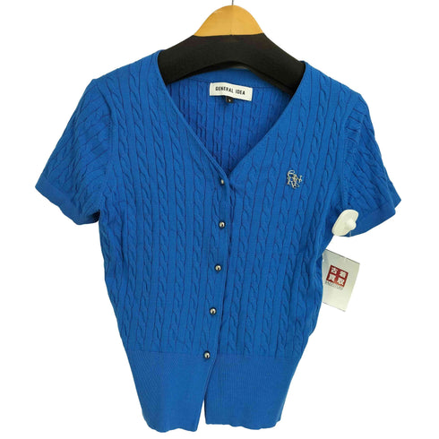 GENERAL IDEA Tencel V-neck Cable Cardigan レディース S