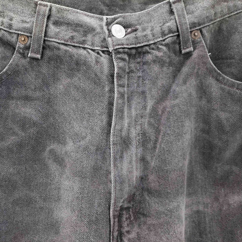 リーバイス Levis 505 刻印378 先染 ブラック デニムパンツ メンズ 38 32