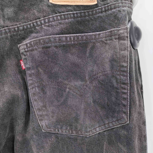 リーバイス Levis 505 刻印378 先染 ブラック デニムパンツ メンズ 38 32