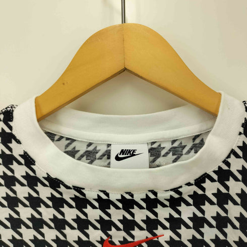 ナイキ NIKE 千鳥柄 センタースウォッシュ クロップド丈 S/S Tシャツ レディース import:M
