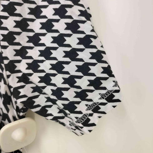 ナイキ NIKE 千鳥柄 センタースウォッシュ クロップド丈 S/S Tシャツ レディース import:M