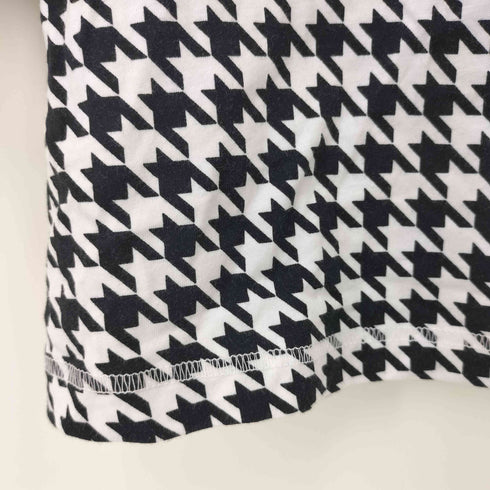 ナイキ NIKE 千鳥柄 センタースウォッシュ クロップド丈 S/S Tシャツ レディース import:M