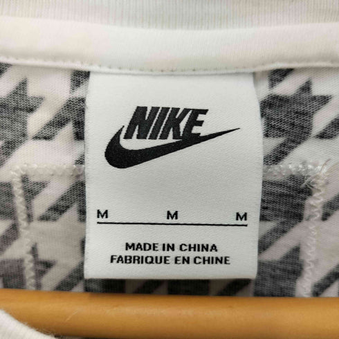 ナイキ NIKE 千鳥柄 センタースウォッシュ クロップド丈 S/S Tシャツ レディース import:M