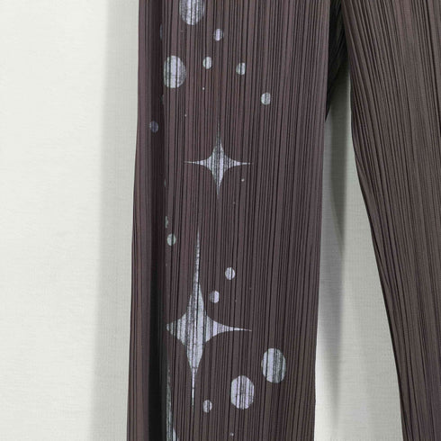 プリーツプリーズイッセイミヤケ PLEATS PLEASE ISSEY MIYAKE 15ss 水玉スタープリント プリーツイージーパンツ レディース 2