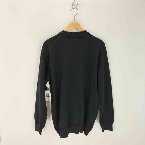 コムデギャルソンオム COMME des GARCONS HOMME 23SS エステル綿天竺インターシャ CREW KNIT ロゴニット メンズ JPN:L