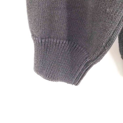 コムデギャルソンオム COMME des GARCONS HOMME 23SS エステル綿天竺インターシャ CREW KNIT ロゴニット メンズ JPN:L