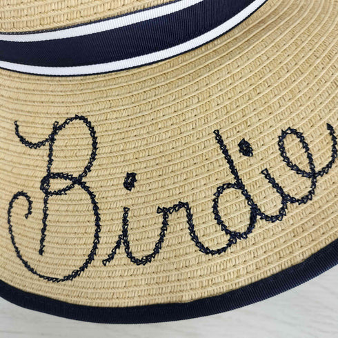 ポロゴルフラルフローレン POLO GOLF RALPH LAUREN Birdie 刺繍 中折れ ストローハット 麦わら帽子 レディース ONE SIZE