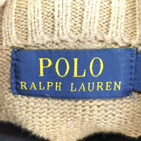 ポロラルフローレン POLO RALPH LAUREN スモールポニー刺繍 ハーフジップコットンニット メンズ import:XL