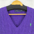 ポロラルフローレン POLO RALPH LAUREN スモールポニー刺繍 Vネックケーブルニット メンズ import:S