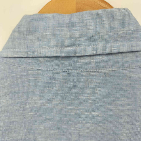 ポールスミス Paul Smith 袖フラワープリント リネン L/S ボタンダウンシャツ メンズ import:S