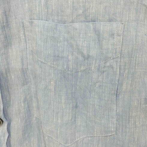 ポールスミス Paul Smith 袖フラワープリント リネン L/S ボタンダウンシャツ メンズ import:S