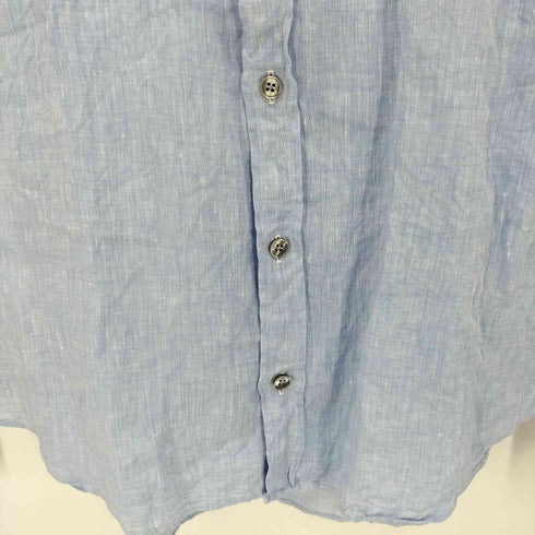 ポールスミス Paul Smith 袖フラワープリント リネン L/S ボタンダウンシャツ メンズ import:S