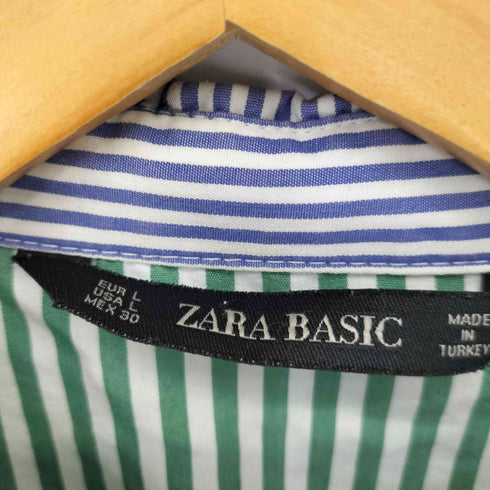 ザラ ZARA ストライプ クレイジーパターン ワンピース レディース import:L