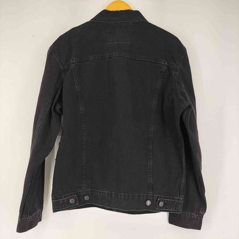 ザラ ZARA ブラックデニムジャケット メンズ import:L