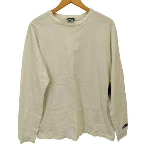 グッドイナフ GOODENOUGH 90S 750UNCESタグ スリーブ ロゴ プリント L/S Tシャツ メンズ JPN:L