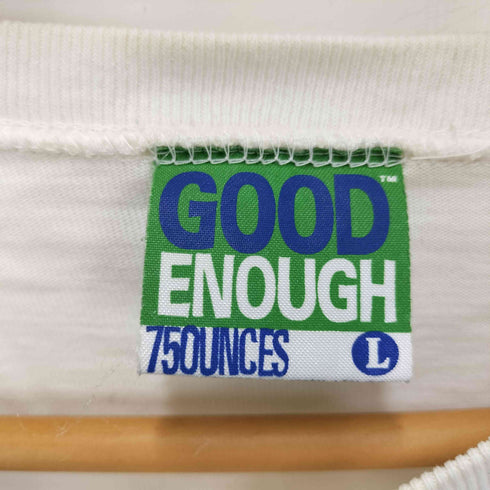グッドイナフ GOODENOUGH 90S 750UNCESタグ スリーブ ロゴ プリント L/S Tシャツ メンズ JPN:L