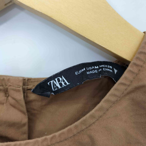 ザラ ZARA フリル切替 ブラウス レディース import:M