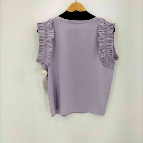 ザラ ZARA フリル ノースリーブカットソー レディース import:M
