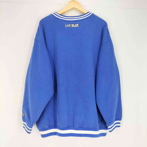 LIVE BLUE ロゴ刺繍デザインスウェット メンズ JPN:XXL