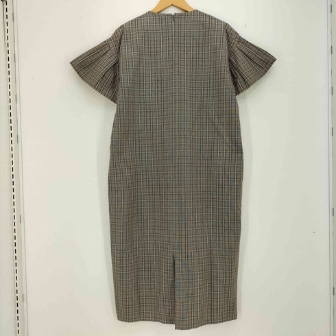 レイビームス Ray BEAMS チェック フリルスリーブ ワンピース レディース ONE SIZE