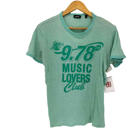 ディーゼル DIESEL ダメージ加工 リンガー S/S Tシャツ レディース import:S