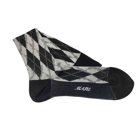 エムエーエスユー MASU 25SS TABIO ANGEL ARGYLE SOCKS エンジェル アーガイル ソックス メンズ ONE SIZE