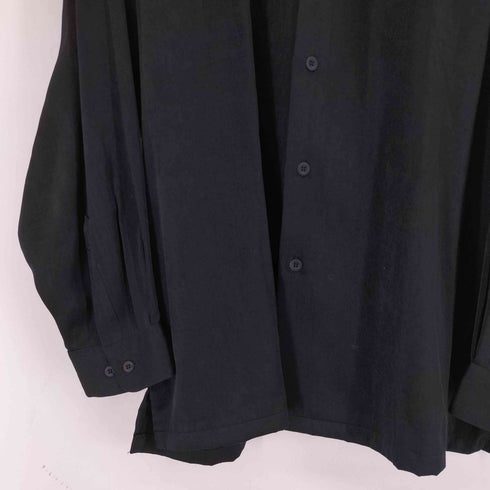 襟デザイン L/S シャツ メンズ