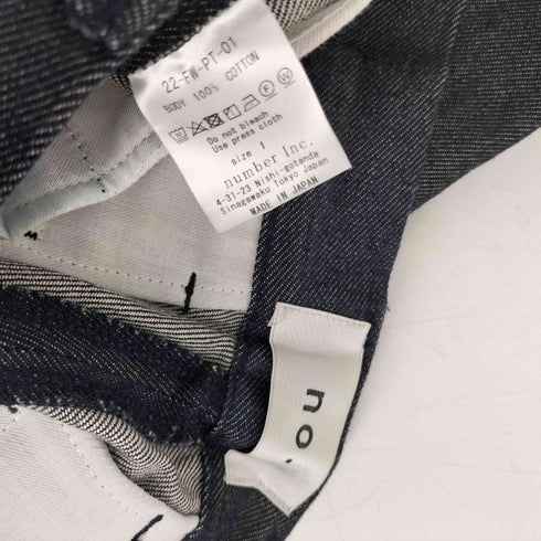 ナンバー no. 22AW ペインター ポケット ワイド デニム パンツ メンズ JPN:1