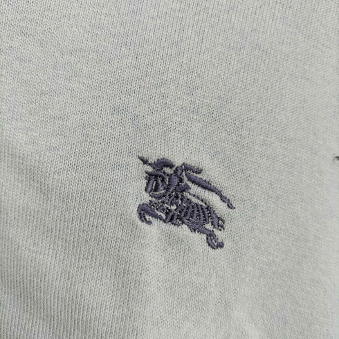 バーバリーブラックレーベル BURBERRY BLACK LABEL ロゴ刺繍 ショルダーノバチェック 長袖カットソー ロンT メンズ JPN:2
