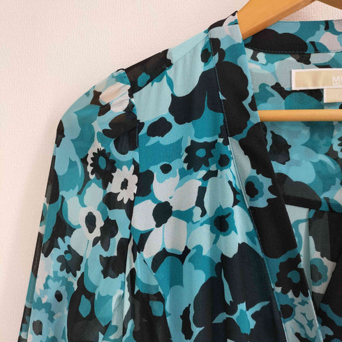 マイケルコース Michael Kors Floral Chiffon Shirt dress 花柄 シアー シャツ ワンピース レディース import:XS