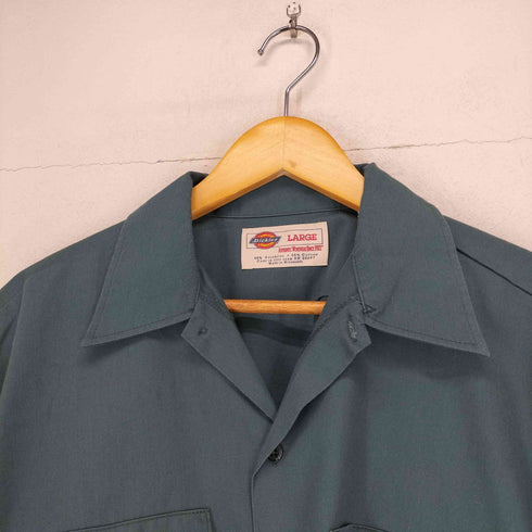 ディッキーズ Dickies 開襟S/Sワークシャツ メンズ JPN:L