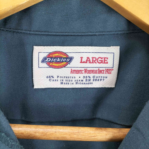 ディッキーズ Dickies 開襟S/Sワークシャツ メンズ JPN:L